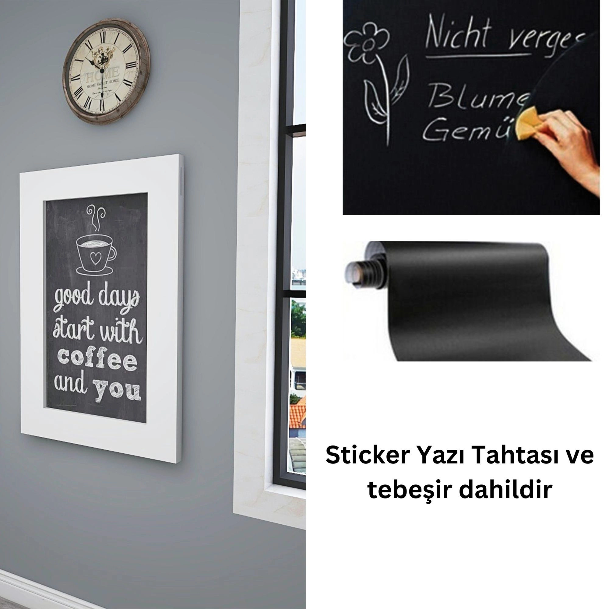 Antrasit Renk Özel Tasarım Oval Köşeli Çerçeveli Tablo Masa Duvara Monte Kırma Katlanır Mutfak Yemek Çalışma Masası