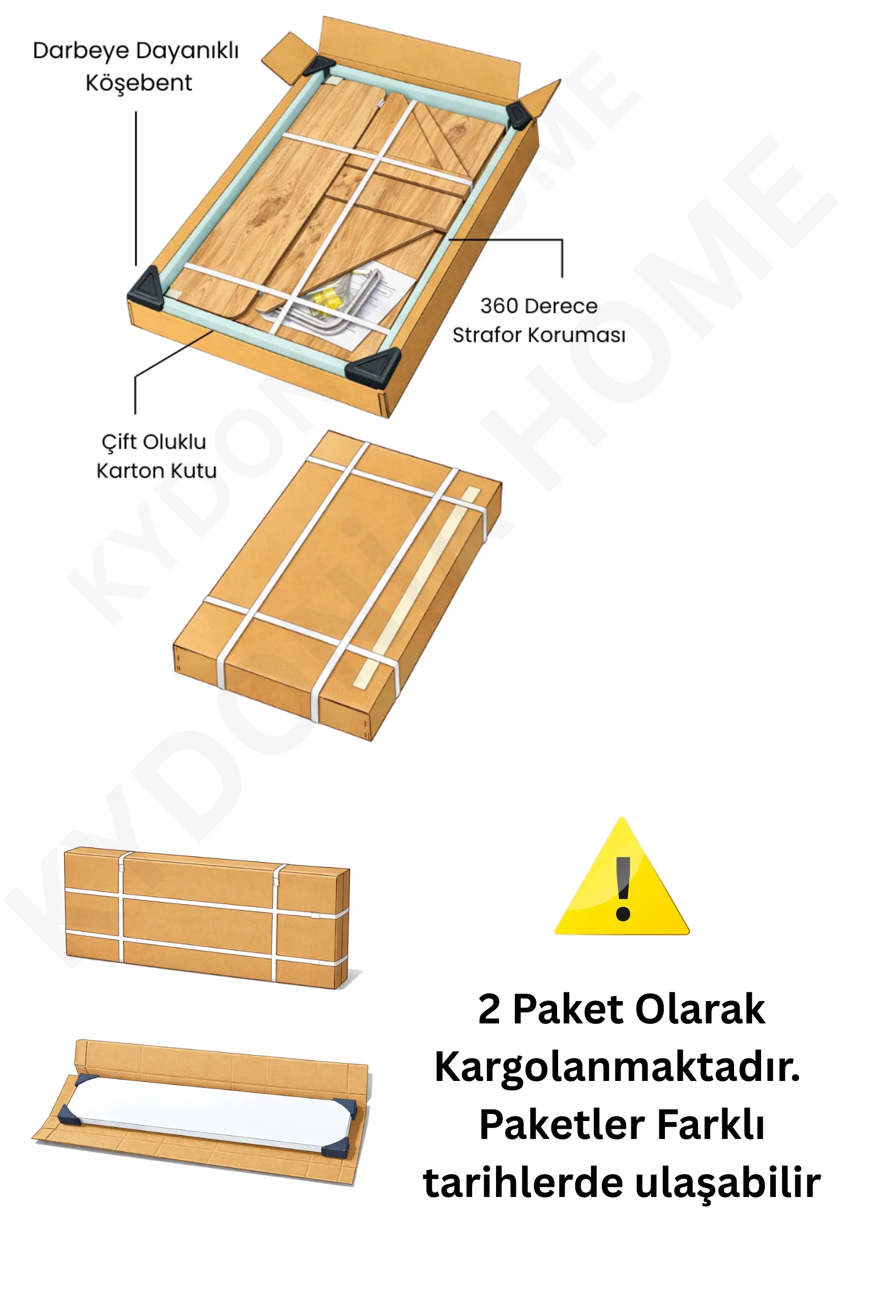 Duvara Monte Katlanır Masa & 2’li Raf Seti Mat Beyaz