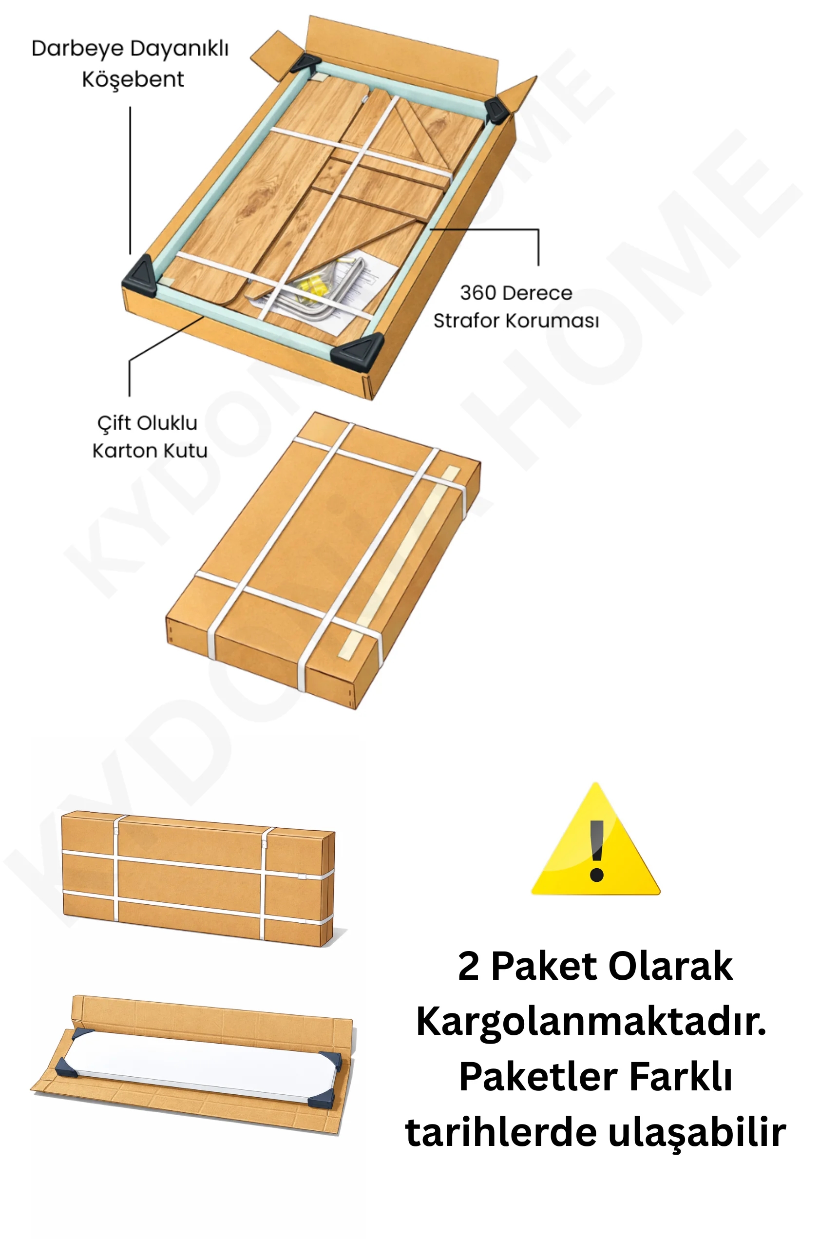 Duvara Monte Katlanır Masa ve 2’li Raf Seti Antrasit – Çam 
