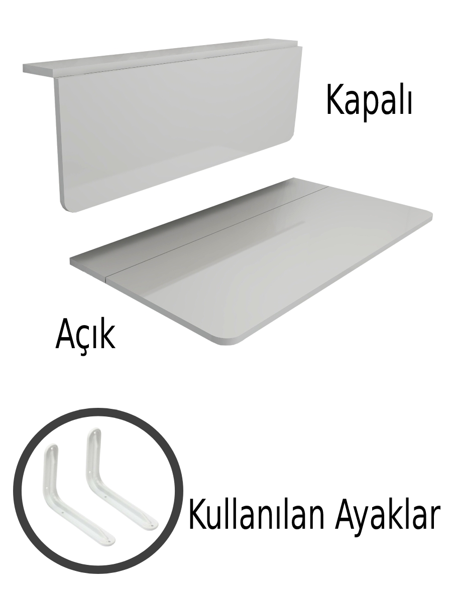Mat%20Beyaz%20Sabit%20Raflı%20Duvara%20Monte%20Kırma%20Katlanır%20Masa