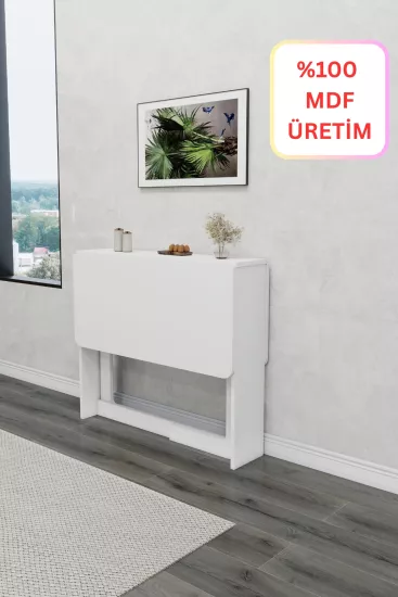 %100 MDF Pratik Katlanır Açılır Kapanır Yuvarlak Mutfak Yemek Ça%100 MDF Pratik Katlanır Açılır Kapanır Dikdörtgen Mutfak Yemek Çalışma Masası 6 Kişiliklışma Masası 6 Kişilik
