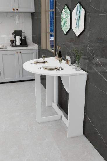 Katlanır Mutfak Masası | 6 Kişilik Açılır Kapanır Masa | Kydonia Home